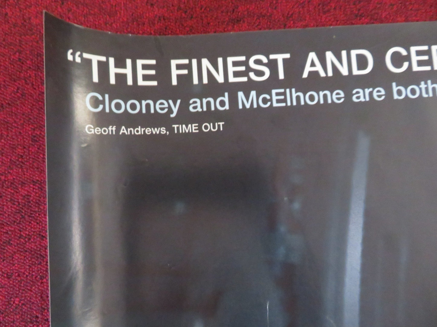 SOLARIS UK QUAD (30"x 40") ROLLED POSTER GEORGE CLOONEY NATASCHA MCELHONE 2002 Rendezvous Cinema Movie posters