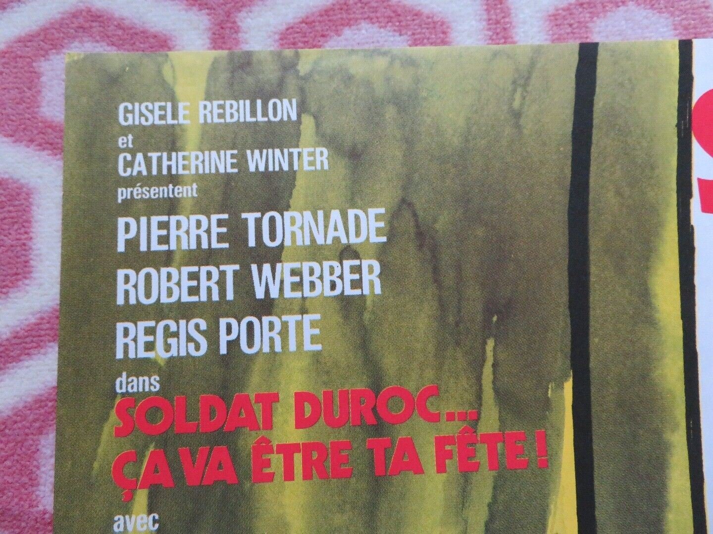 SOLDAT DUROC CA VA ETRE TA FETE! FRENCH (30"X 22.5") ROLLED POSTER MICHEL GERARD Movie posters