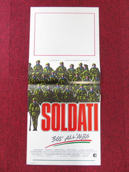 SOLDATI 365 ALL ALBA ITALIAN LOCANDINA POSTER CLAUDIO AMENDOLA M. DAPPORTO 1987 Rendezvous Cinema Movie posters