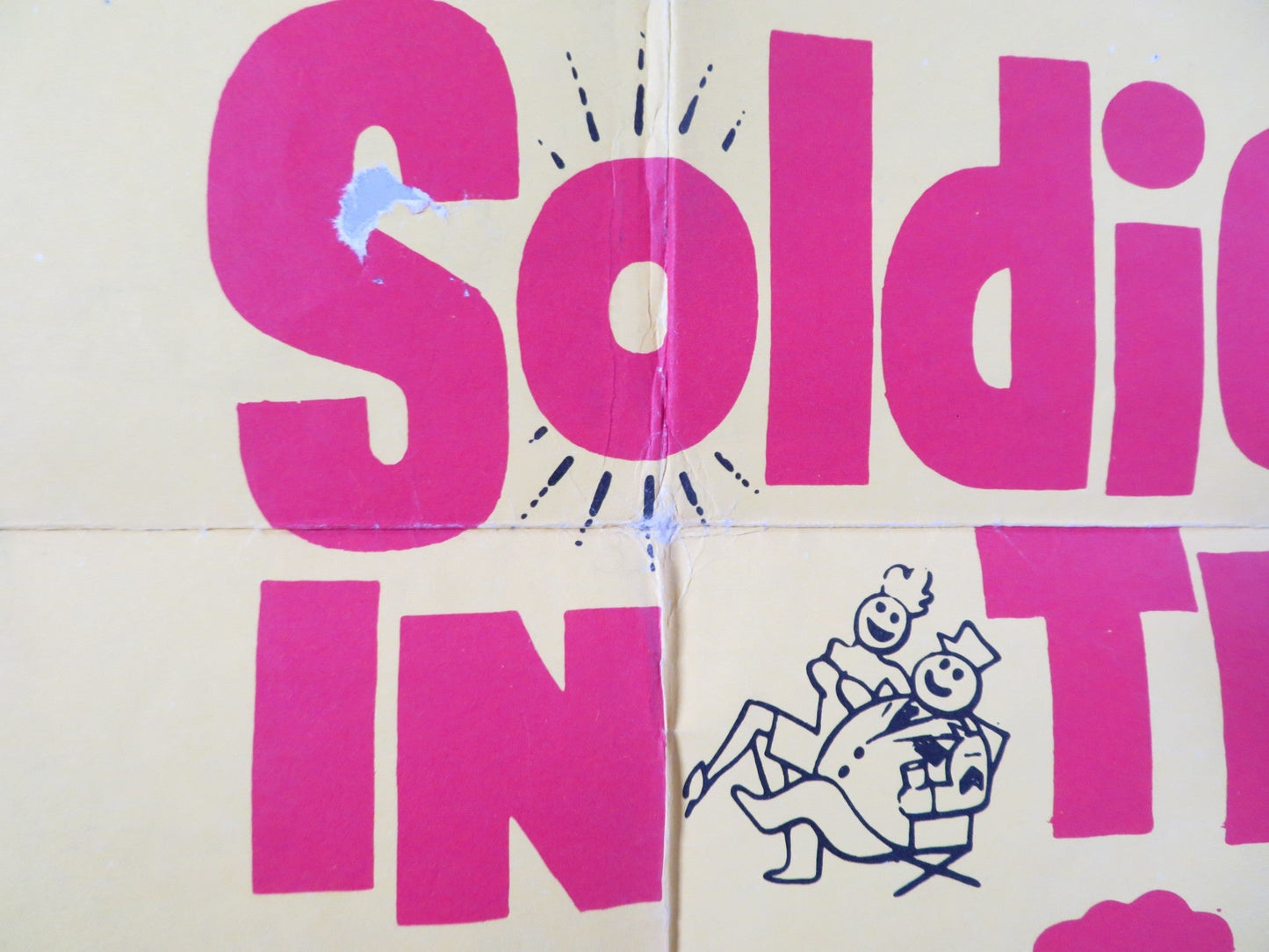 SOLDIER IN THE RAIN FOLDED US ONE SHEET POSTER JACKIE GLEASON STEVE MCQUEEN 1963 Rendezvous Cinema Movie posters