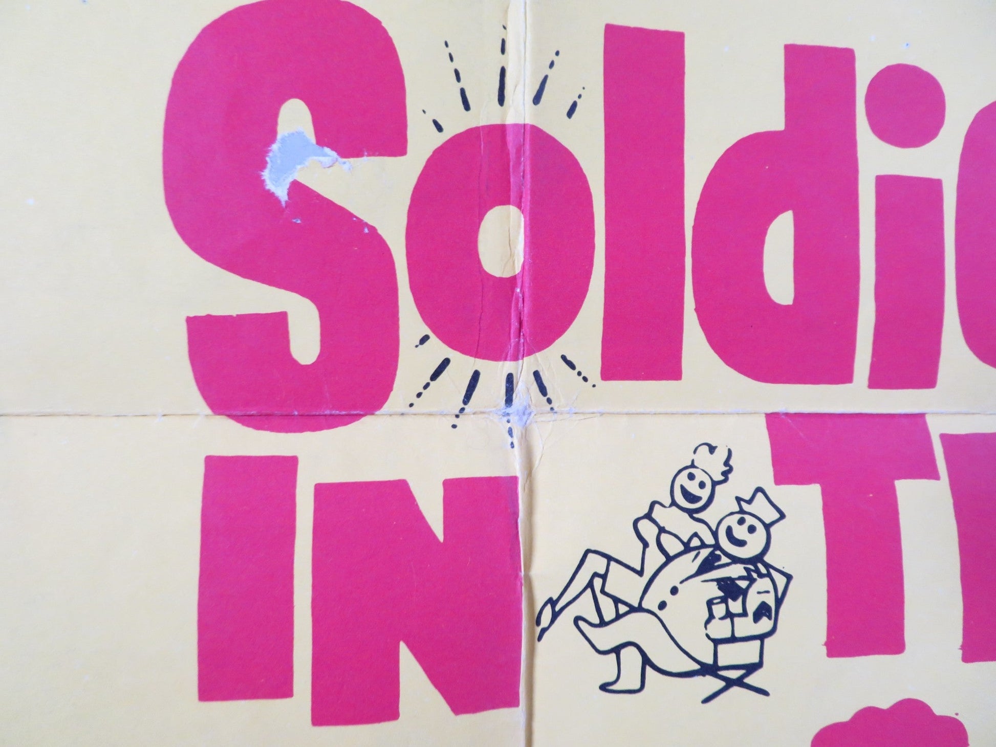 SOLDIER IN THE RAIN FOLDED US ONE SHEET POSTER JACKIE GLEASON STEVE MCQUEEN 1963 Rendezvous Cinema Movie posters