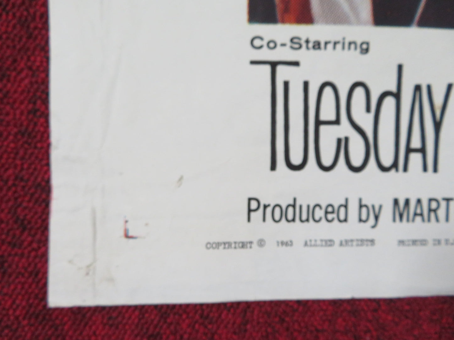 SOLDIER IN THE RAIN FOLDED US ONE SHEET POSTER JACKIE GLEASON STEVE MCQUEEN 1963 Rendezvous Cinema Movie posters