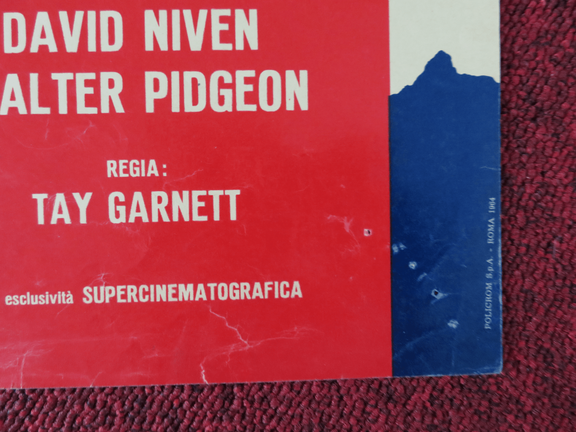 SOLDIERS THREE ITALIAN FOTOBUSTA POSTER STEWART GRANGER DAVID NIVEN 1951 - Rendezvous Cinema