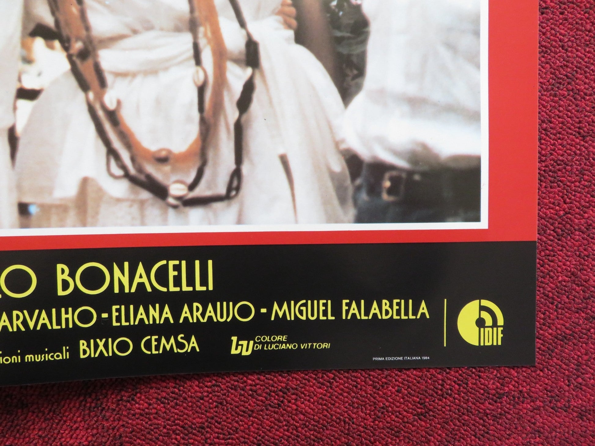 SOLE NUDO - B ITALIAN FOTOBUSTA POSTER DAVID BRANDON TANIA ALVES 1984 Rendezvous Cinema Movie posters