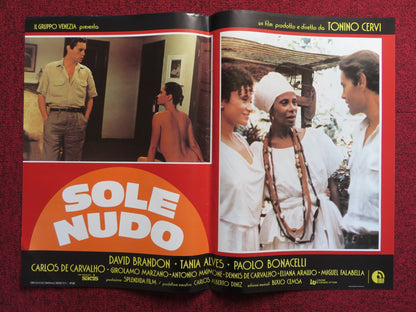 SOLE NUDO - B ITALIAN FOTOBUSTA POSTER DAVID BRANDON TANIA ALVES 1984 Rendezvous Cinema Movie posters