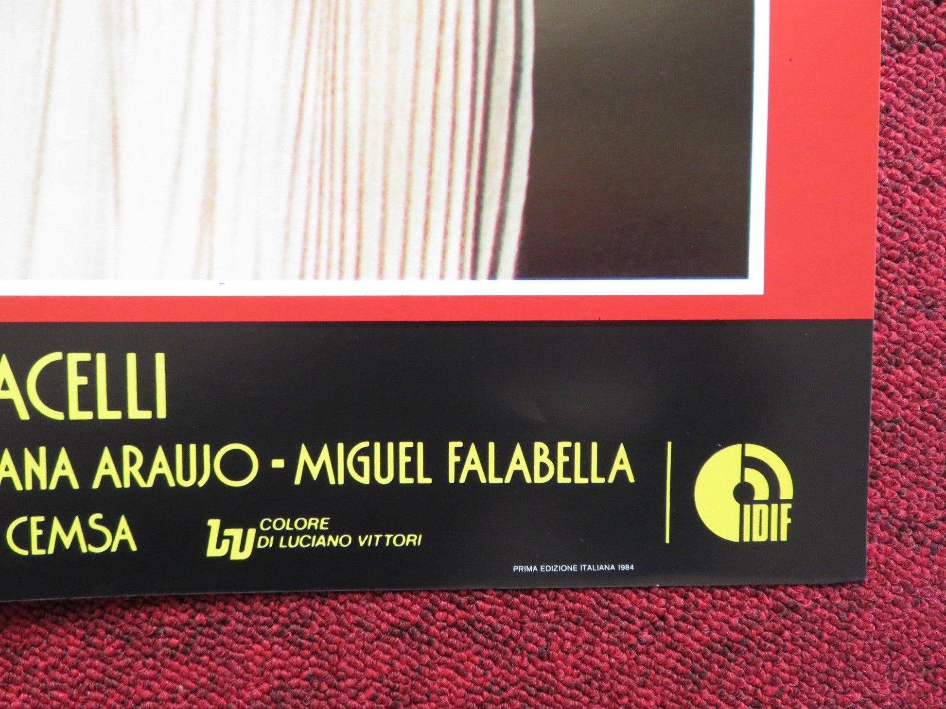 SOLE NUDO - C ITALIAN FOTOBUSTA POSTER DAVID BRANDON TANIA ALVES 1984 Rendezvous Cinema Movie posters