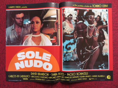 SOLE NUDO - D ITALIAN FOTOBUSTA POSTER DAVID BRANDON TANIA ALVES 1984 Rendezvous Cinema Movie posters