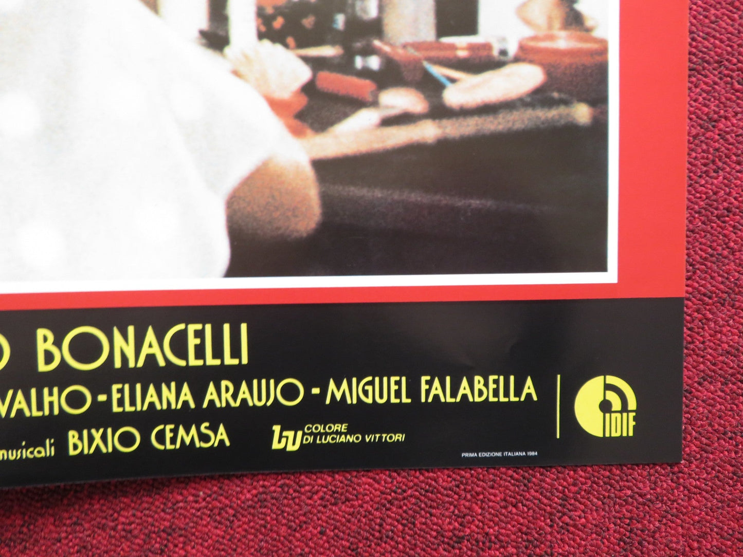 SOLE NUDO - E ITALIAN FOTOBUSTA POSTER DAVID BRANDON TANIA ALVES 1984 Rendezvous Cinema Movie posters