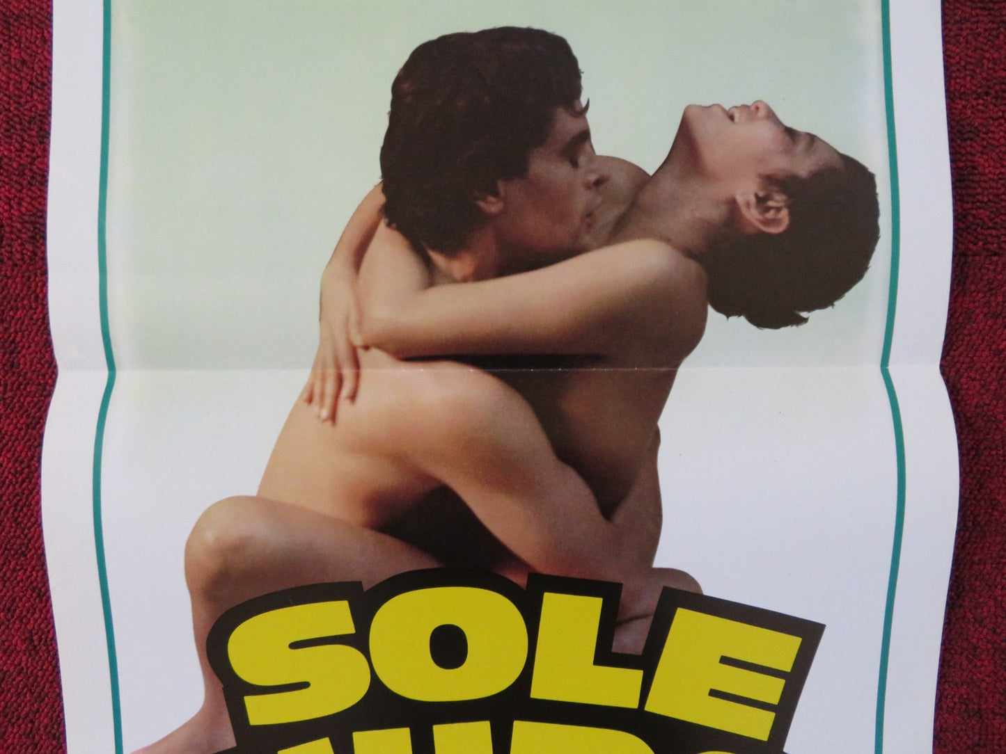 SOLE NUDO / THE NAKED SUN ITALIAN LOCANDINA POSTER DAVID BRANDON T. ALVES 1984 Rendezvous Cinema Movie posters