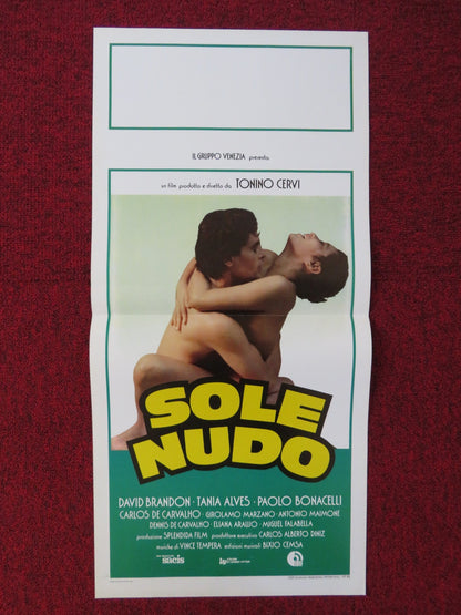 SOLE NUDO / THE NAKED SUN ITALIAN LOCANDINA POSTER DAVID BRANDON T. ALVES 1984 Rendezvous Cinema Movie posters