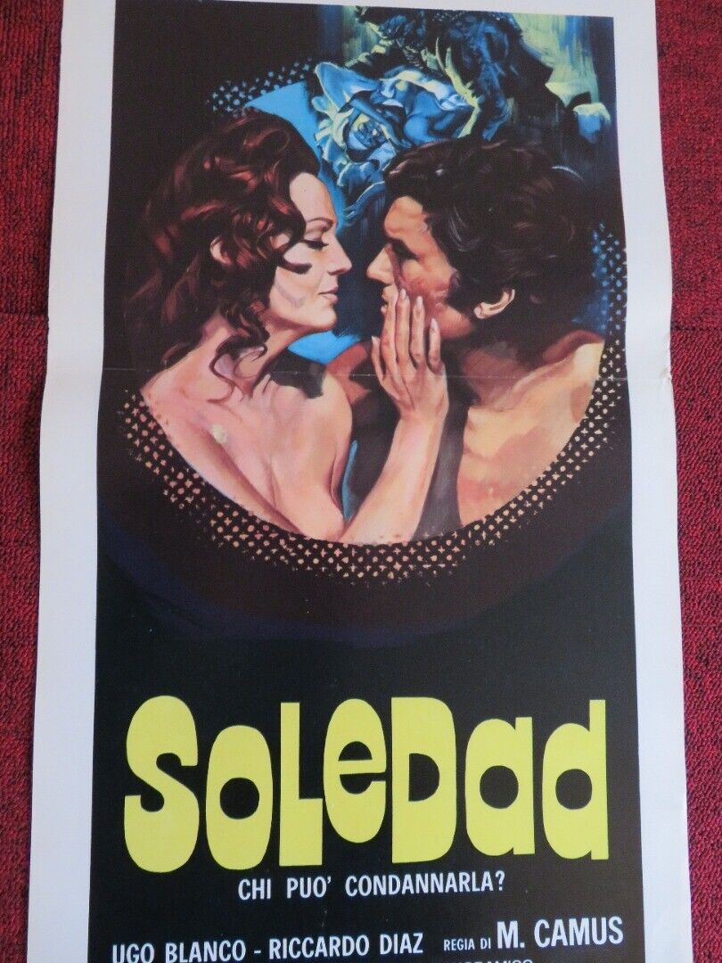 SOLEDAD ITALIAN LOCANDINA (27.5"x13") POSTER IVAN RASSIMOV SARA MONTIEL 1971 Movie posters