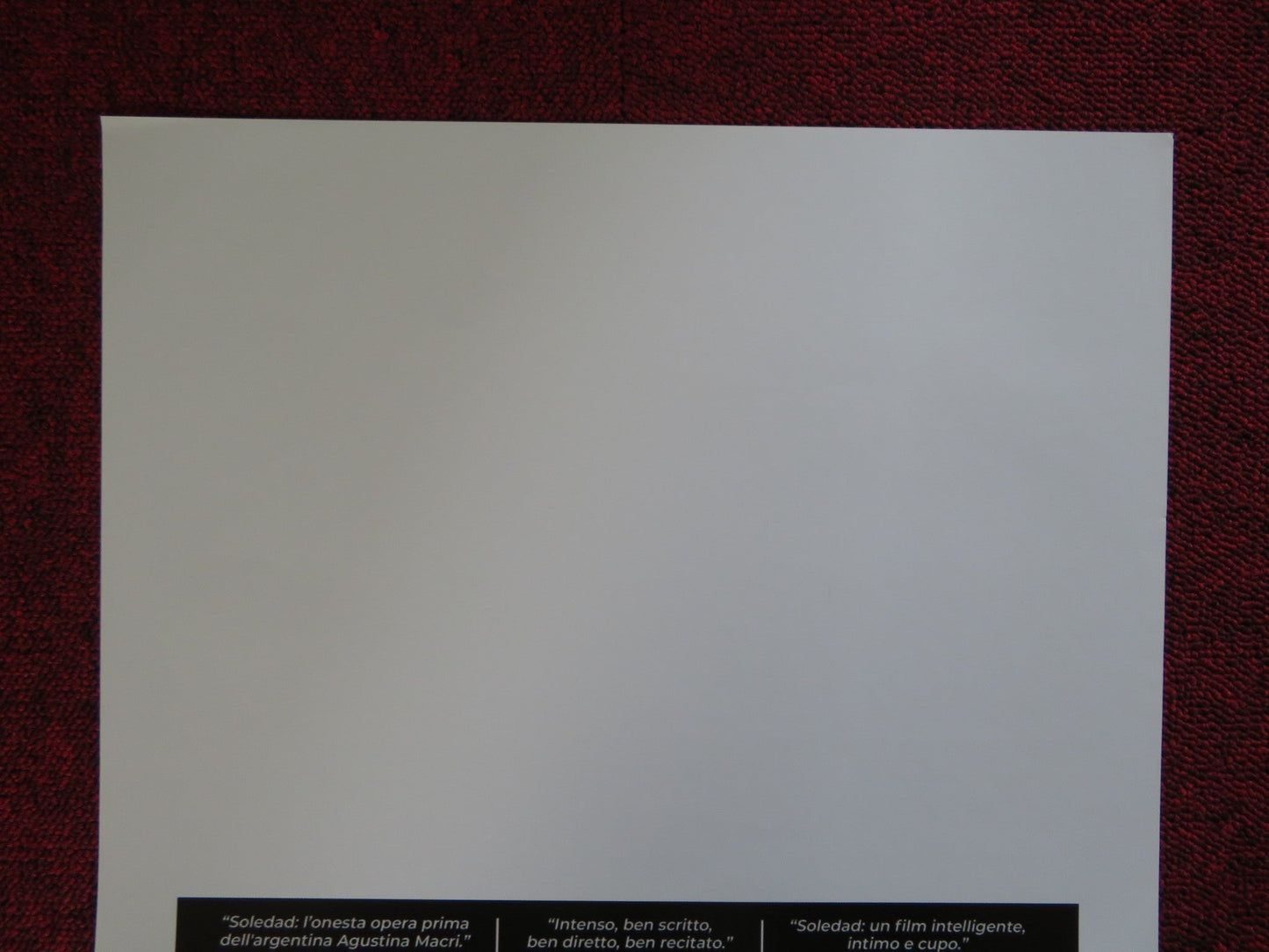 SOLEDAD ITALIAN LOCANDINA POSTER GIULIO CORSO VERA SPINETTA 2018 Rendezvous Cinema Movie posters