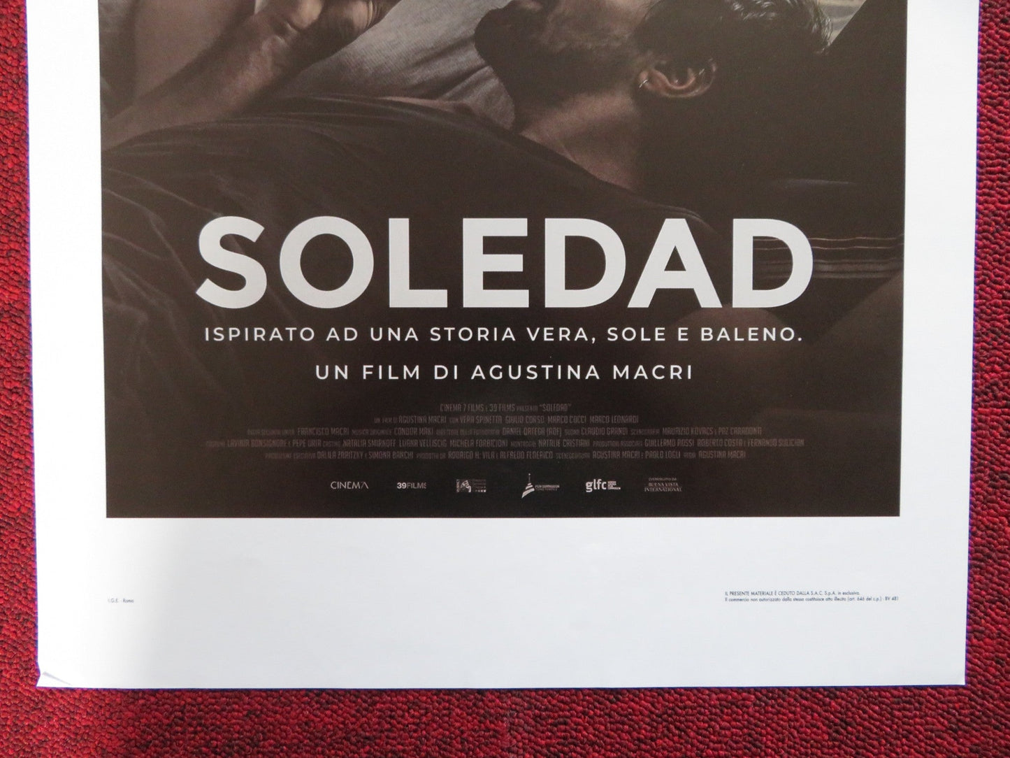 SOLEDAD ITALIAN LOCANDINA POSTER GIULIO CORSO VERA SPINETTA 2018 Rendezvous Cinema Movie posters