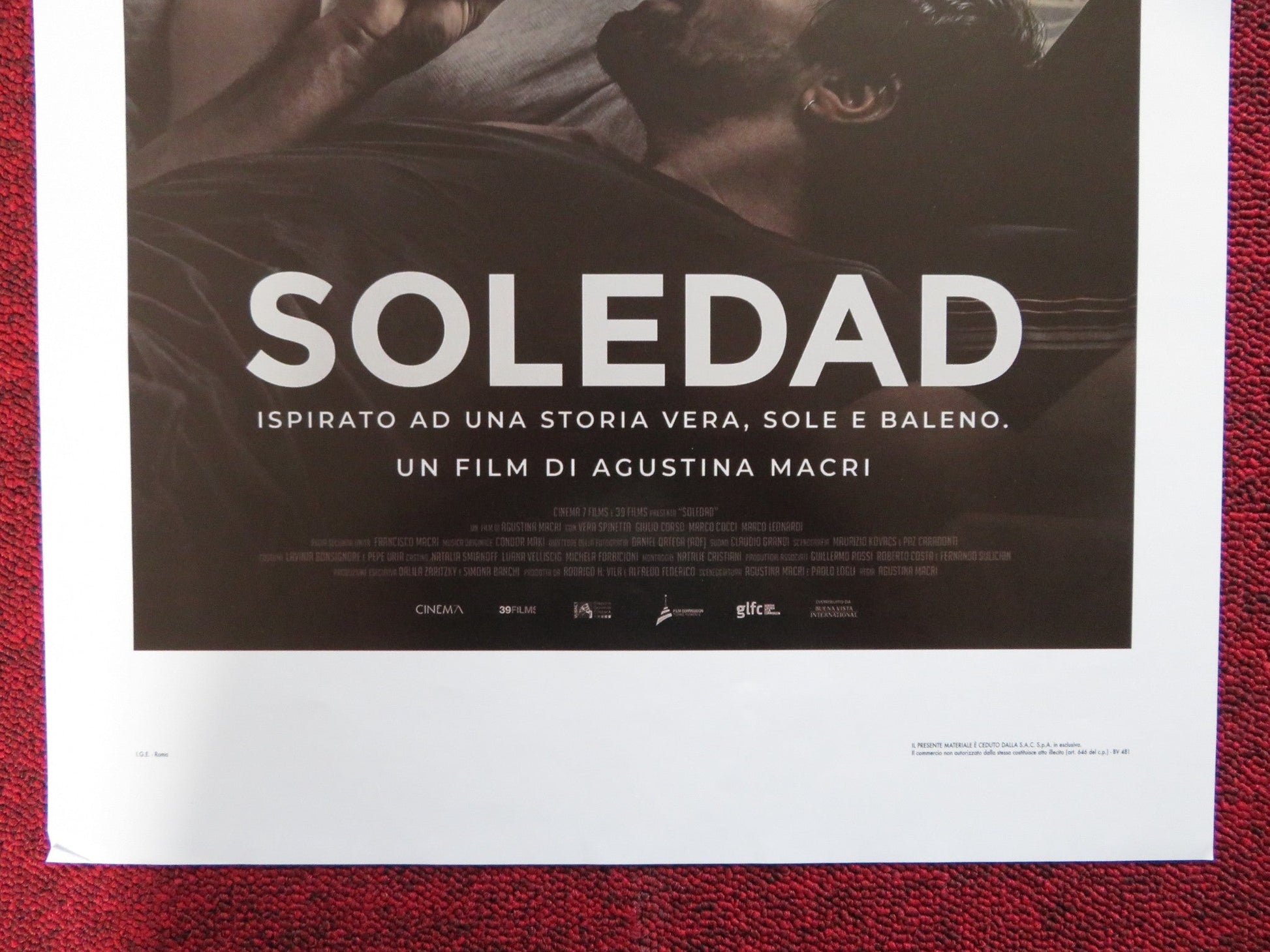 SOLEDAD ITALIAN LOCANDINA POSTER GIULIO CORSO VERA SPINETTA 2018 Rendezvous Cinema Movie posters