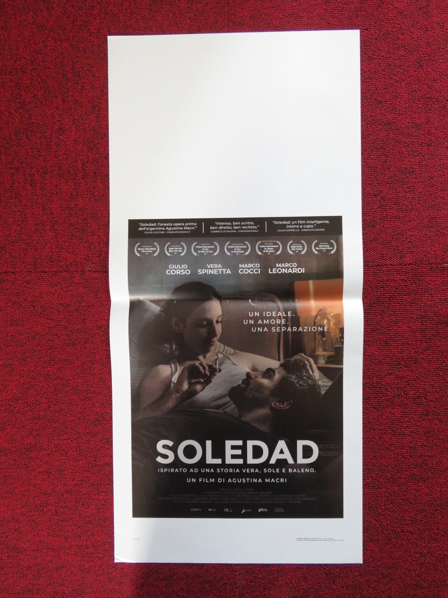 SOLEDAD ITALIAN LOCANDINA POSTER GIULIO CORSO VERA SPINETTA 2018 Rendezvous Cinema Movie posters