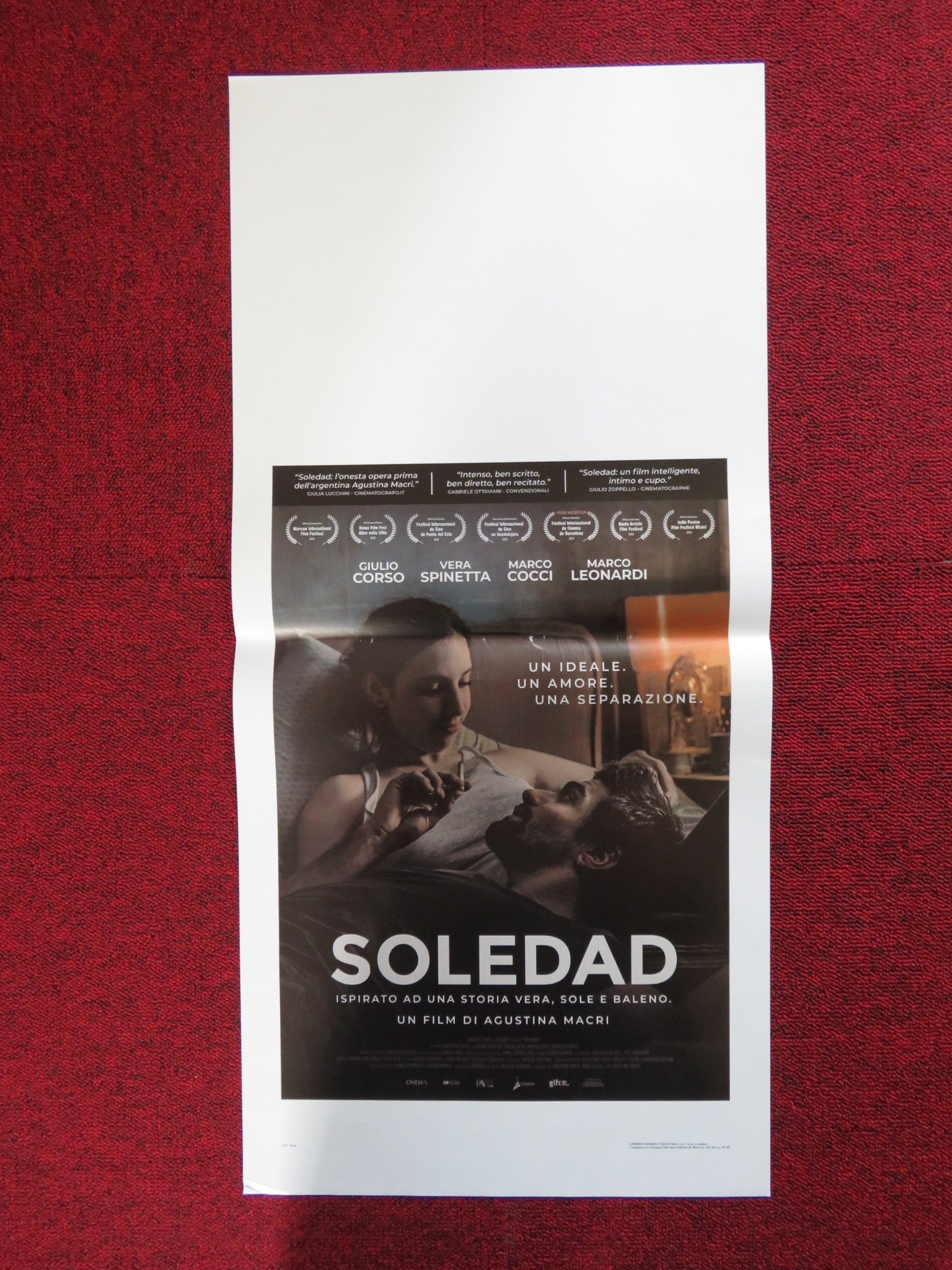 SOLEDAD ITALIAN LOCANDINA POSTER GIULIO CORSO VERA SPINETTA 2018 Rendezvous Cinema Movie posters