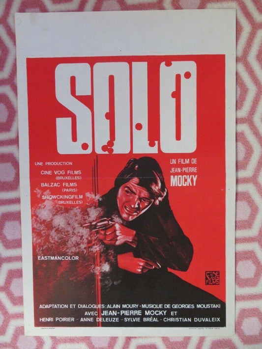 SOLO BELGIUM (21.5"x14.5") POSTER Jean - Pierre Mocky 1970 Movie posters