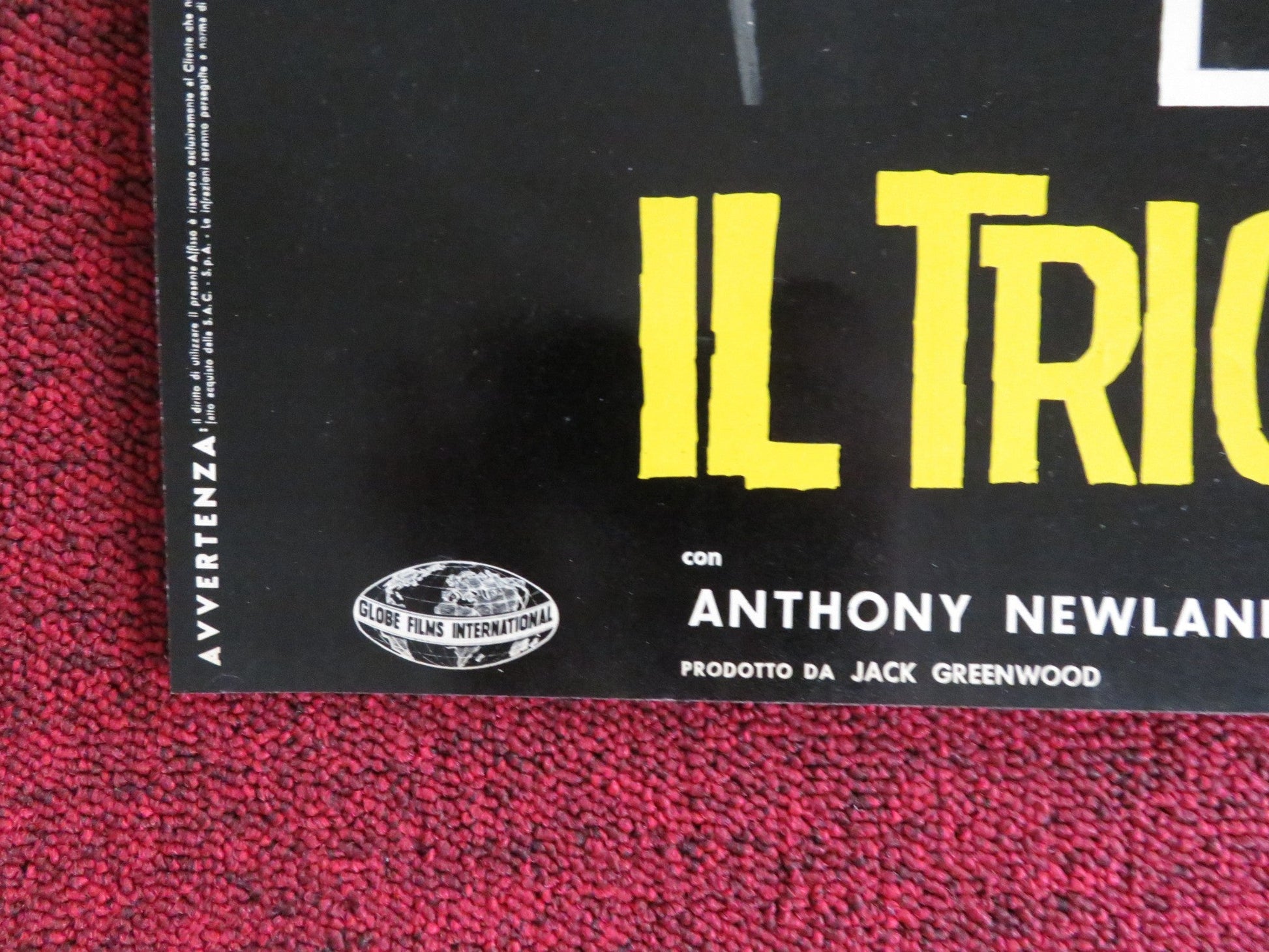 SOLO FOR SPARROW - A ITALIAN FOTOBUSTA POSTER ANTHONY NEWLANDS GLYN HOUSTON 1962 Rendezvous Cinema Movie posters