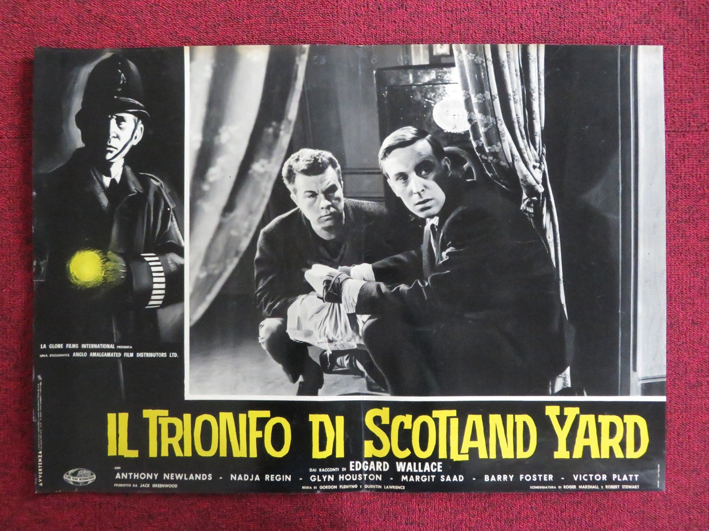SOLO FOR SPARROW - B ITALIAN FOTOBUSTA POSTER ANTHONY NEWLANDS GLYN HOUSTON 1962 Rendezvous Cinema Movie posters