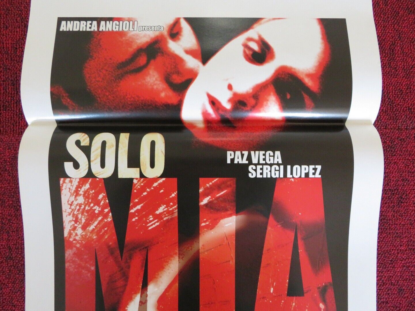 SOLO MIA ITALIAN LOCANDINA (27.5"x13") POSTER SERGI LOPEZ PAZ VEGA 2001 - Rendezvous Cinema