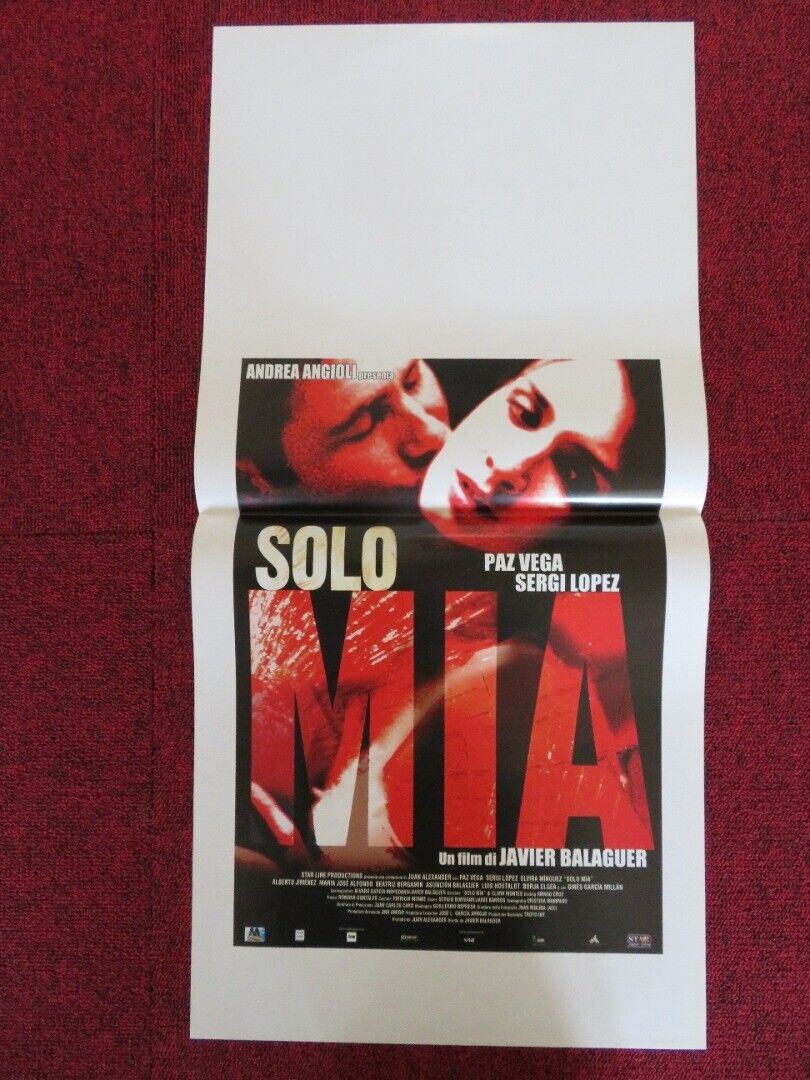 SOLO MIA ITALIAN LOCANDINA (27.5"x13") POSTER SERGI LOPEZ PAZ VEGA 2001 - Rendezvous Cinema