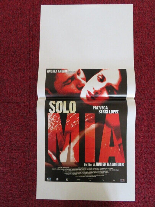 SOLO MIA ITALIAN LOCANDINA (27.5"x13") POSTER SERGI LOPEZ PAZ VEGA 2001 - Rendezvous Cinema