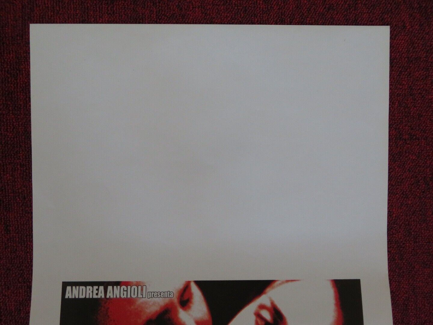 SOLO MIA ITALIAN LOCANDINA (27.5"x13") POSTER SERGI LOPEZ PAZ VEGA 2001 - Rendezvous Cinema