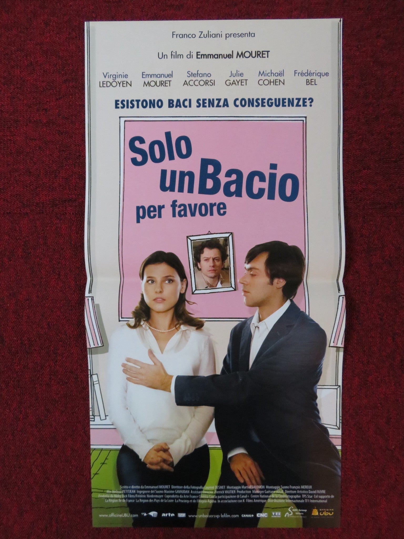 SOLO UN BACIO PER FAVORE ITALIAN LOCANDINA POSTER VIRGINIE LEDOYEN 2007 Rendezvous Cinema Movie posters