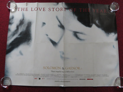 SOLOMAN AND GAENOR UK QUAD (30"x 40") ROLLED POSTER IOAN GRUFFUDD 1999 Rendezvous Cinema Movie posters