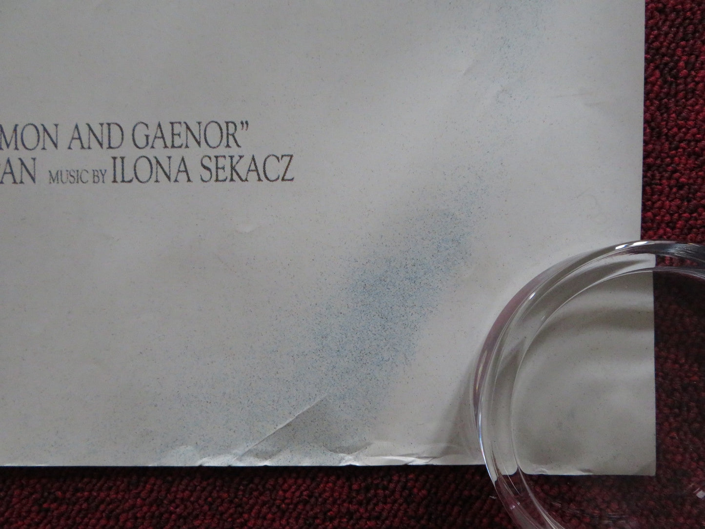 SOLOMAN AND GAENOR UK QUAD (30"x 40") ROLLED POSTER IOAN GRUFFUDD 1999 Rendezvous Cinema Movie posters