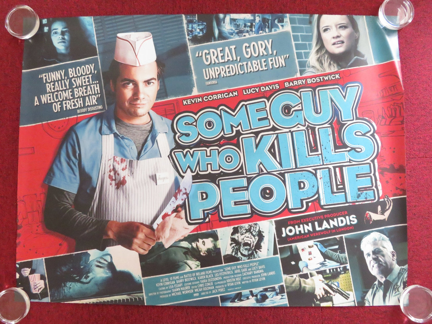 SOME GUY WHO KILLS PEOPLE QUAD (30"x 40") ROLLED POSTER KEVIN CORRIGAN 2011 Rendezvous Cinema Movie posters