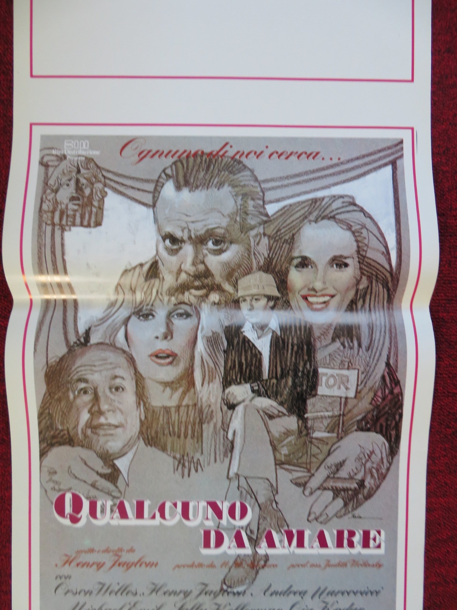 SOMEONE TO LOVE ITALIAN LOCANDINA (27.5"x13") POSTER ORSON WELLES H. JAGLOM 1988 Rendezvous Cinema Movie posters