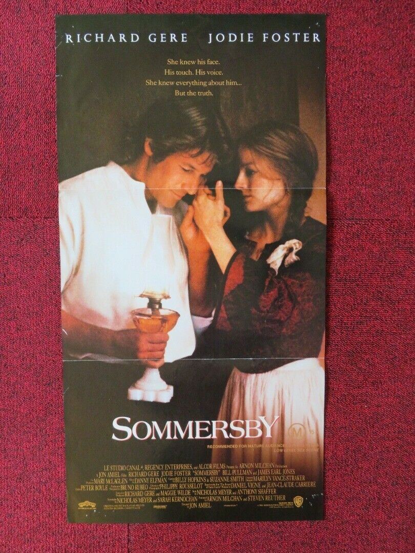 SOMERSBY FOLDED AUSTRALIAN DAYBILL POSTER RICHARD GERE JODIE FOSTER 1993 Movie posters