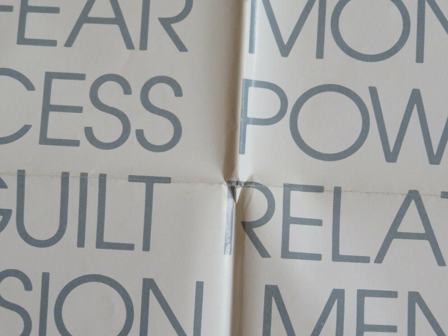 SOMETHING ABOUT LOVE FOLDED US ONE SHEET POSTER JAN RUBES STEFAN WODOSLAWSKY '87 Movie posters