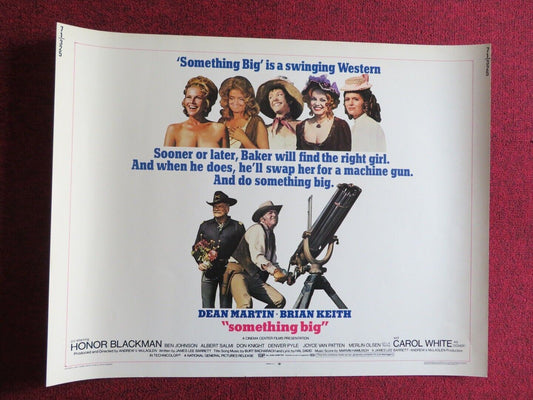 SOMETHING BIG US HALF SHEET (22"x 28") POSTER DEAN MARTIN BRIAN KEITH 1971 Movie posters