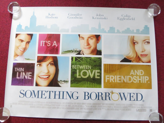 SOMETHING BORROWED UK QUAD (30"x 40") ROLLED POSTER GINNIFER GOODWIN HUDSON 2011 Rendezvous Cinema Movie posters