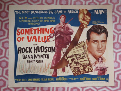 SOMETHING OF VALUE US HALF SHEET (22"x 28") POSTER SIDNEY POITIER 1957 - Rendezvous Cinema