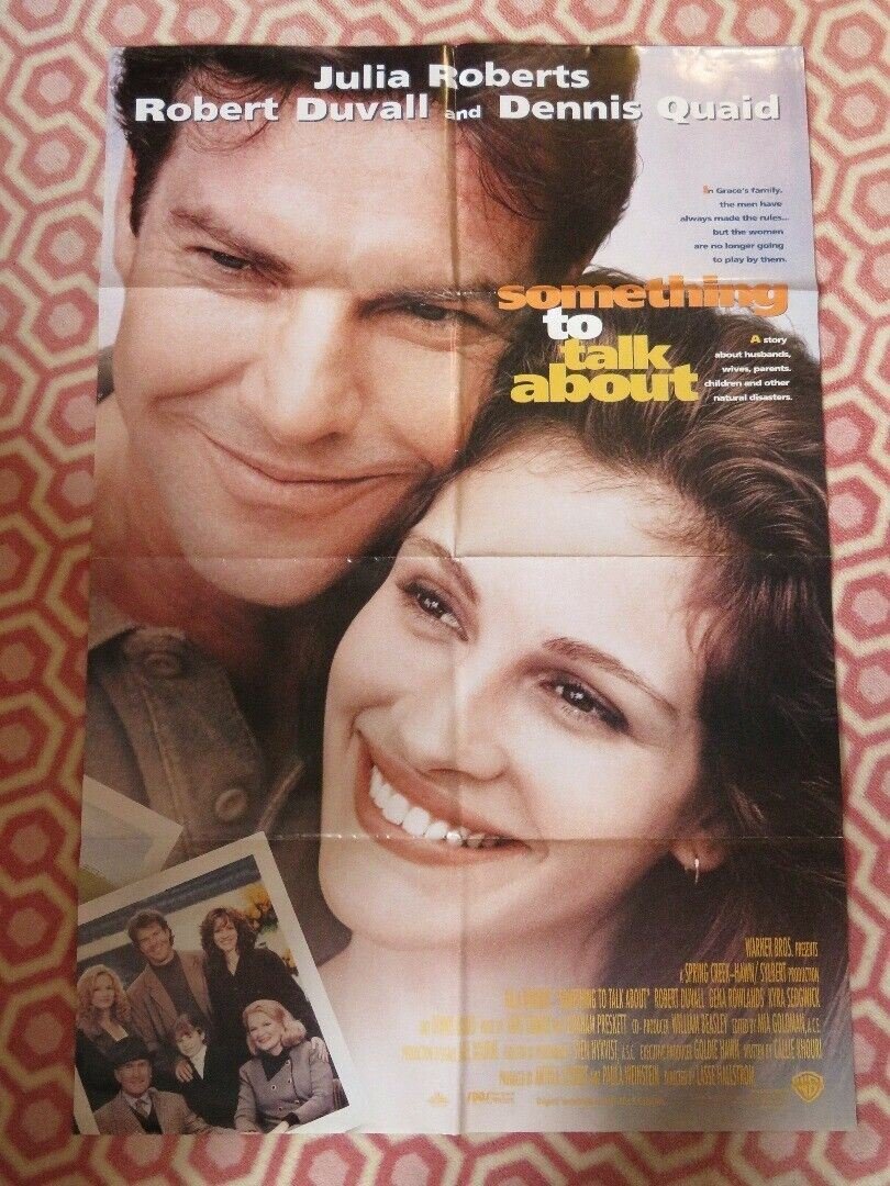 SOMETHING TO TALK ABOUT FOLDED US ONE SHEET POSTER JULIA ROBERTS 1995 Movie posters