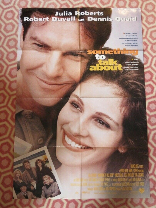 SOMETHING TO TALK ABOUT FOLDED US ONE SHEET POSTER JULIA ROBERTS 1995 Movie posters