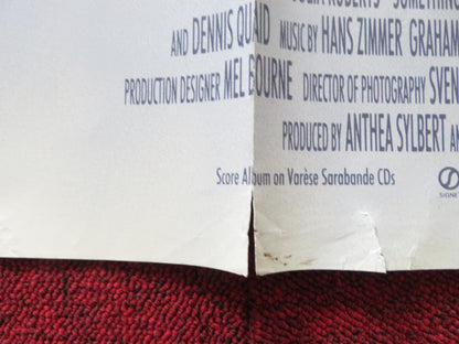 SOMETHING TO TALK ABOUT UK QUAD (30"x 40") ROLLED POSTER JULIA ROBERTS 1995 Rendezvous Cinema Movie posters