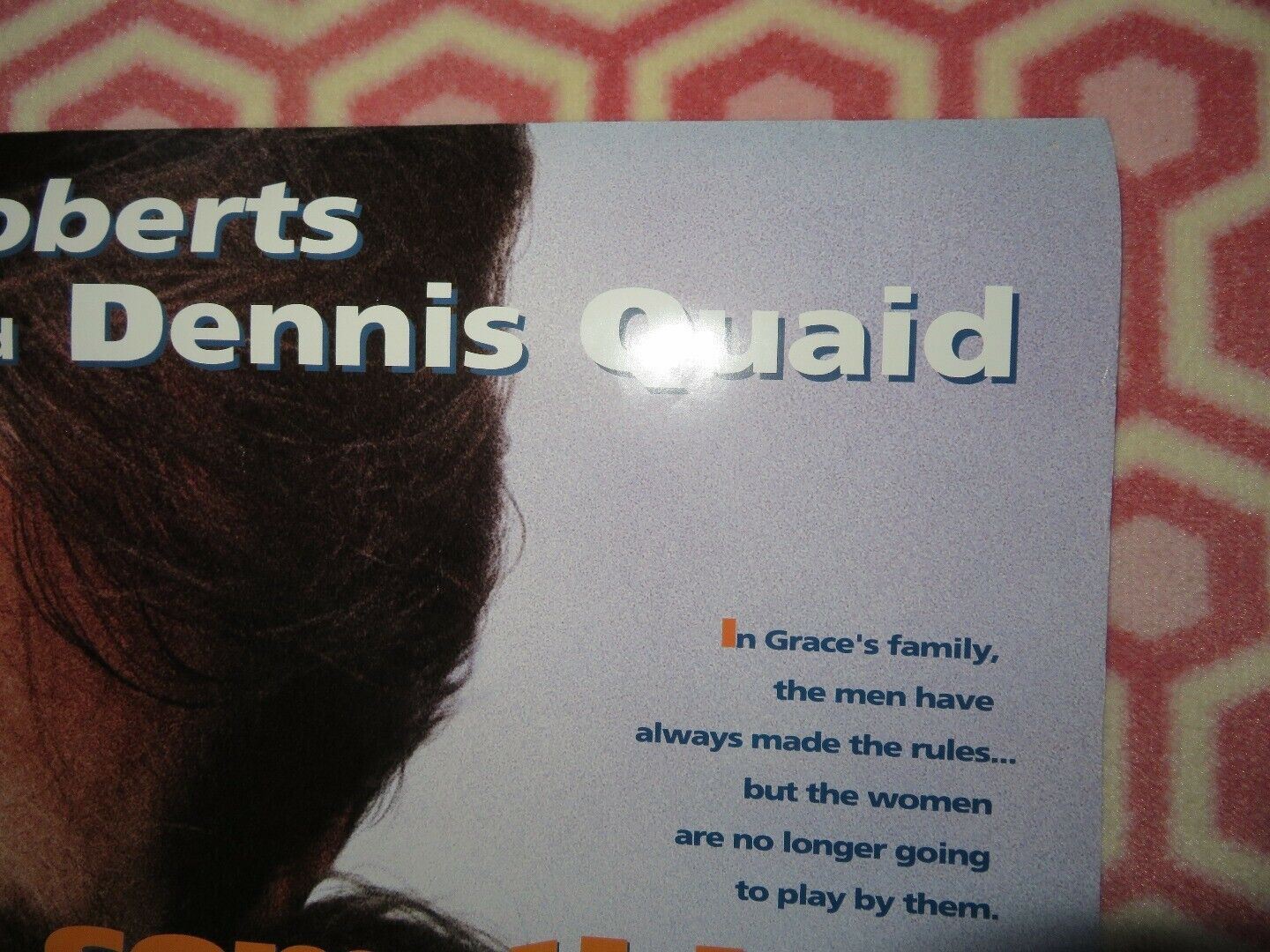 SOMETHING TO TALK ABOUT US ONE SHEET ROLLED POSTER JULIA ROBERTS ROBERT DUVALL Movie posters