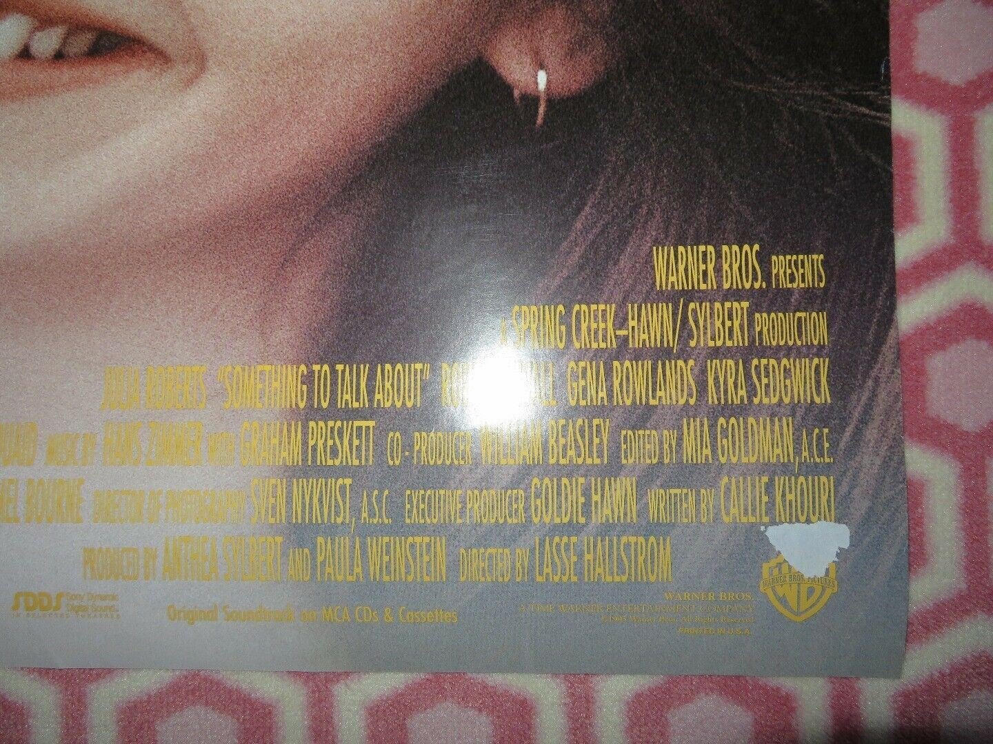 SOMETHING TO TALK ABOUT US ONE SHEET ROLLED POSTER JULIA ROBERTS ROBERT DUVALL Movie posters