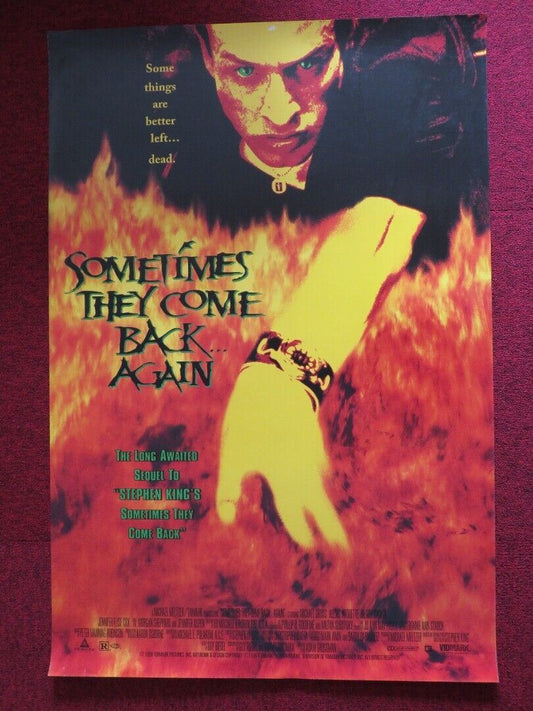 SOMETIMES THEY COME BACK...AGAIN VHS US ONE SHEET ROLLED POSTER S KING (W) 1996 Movie posters