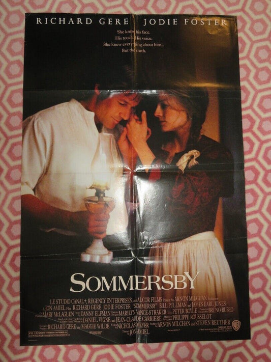 SOMMERSBY FOLDED US ONE SHEET POSTER RICHARD GERE JODIE FOSTER 1993 Movie posters