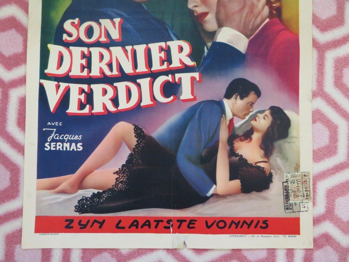SON DERNIER VERDICT/ L'ultima sentenza BELGIUM (19.5"x14") POSTER CHARLES VANEL Movie posters