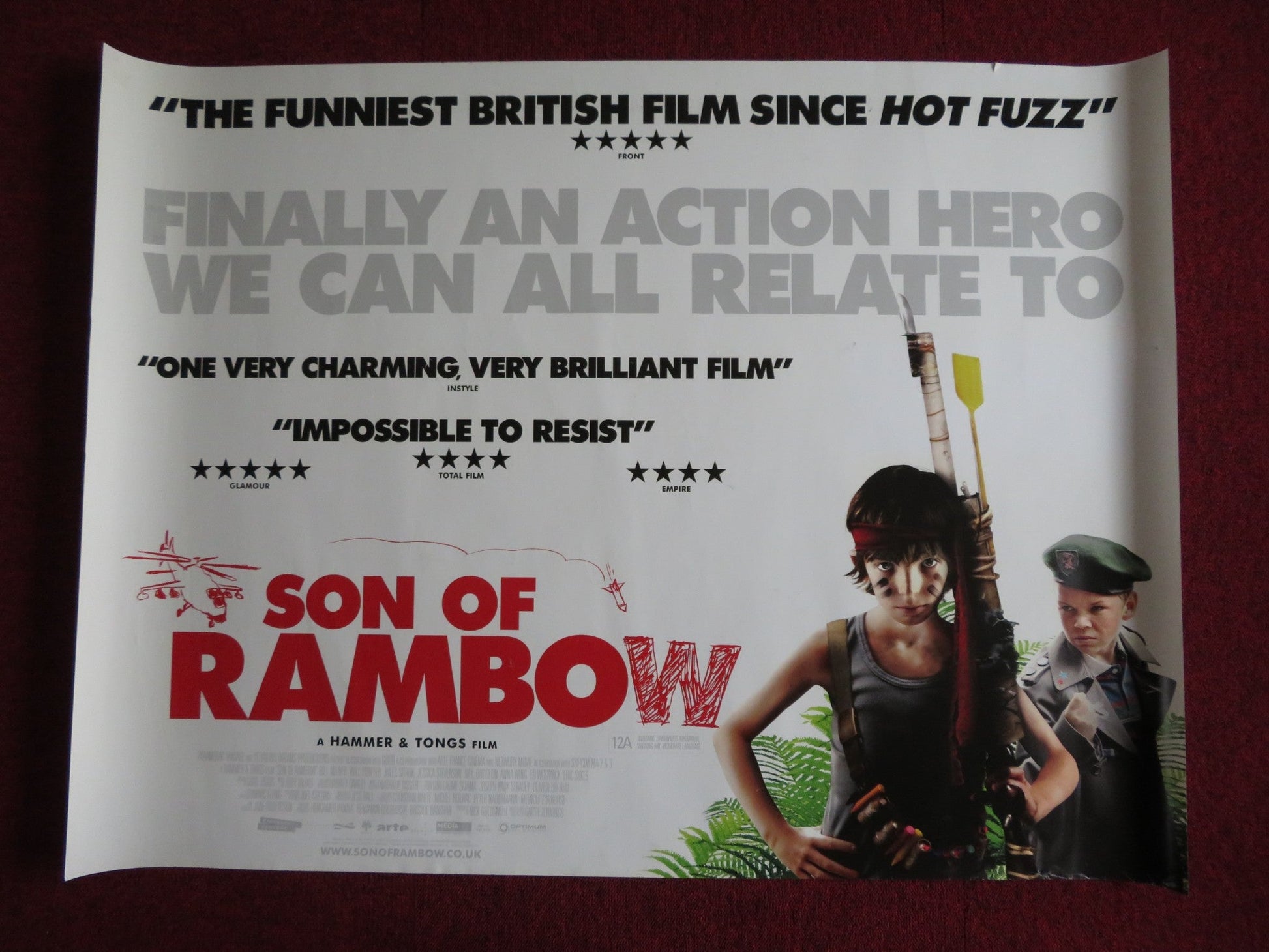 SON OF RAMBOW UK QUAD (30"x 40") ROLLED POSTER NEIL DUDGEON BILL MILNER 2007 Rendezvous Cinema Movie posters