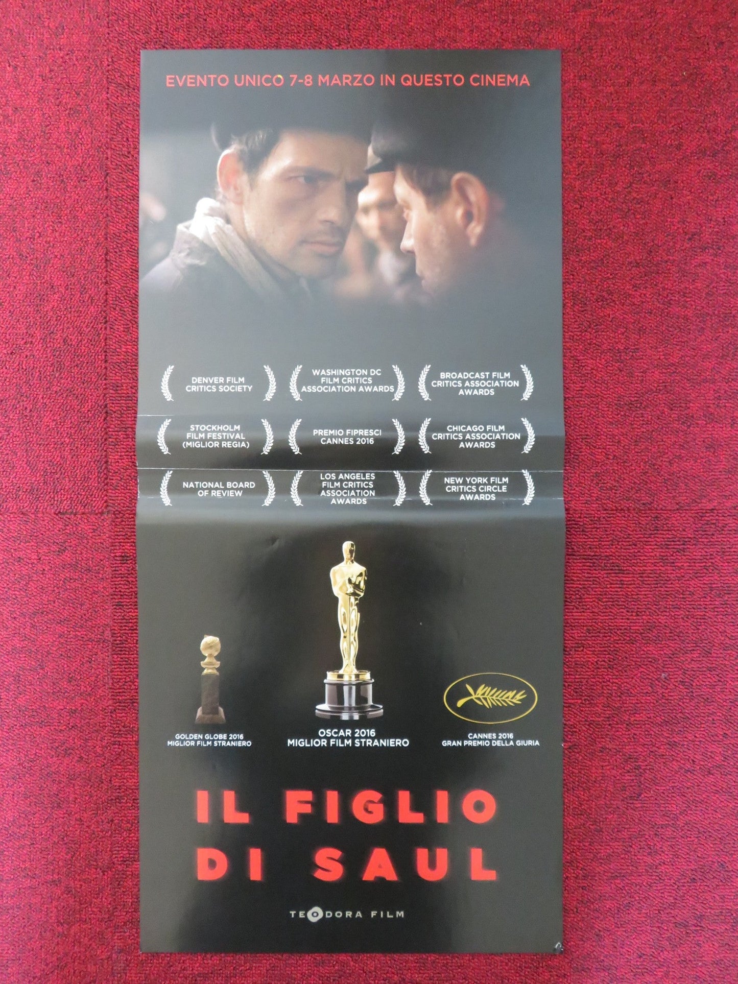 SON OF SAUL ITALIAN LOCANDINA POSTER GEZA ROHRIG LEVENTE MOLNAR 2015 Rendezvous Cinema Movie posters
