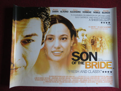 SON OF THE BRIDE UK QUAD (30"x 40") ROLLED POSTER RICARDO DARIN H. ALTERIO 2001 Rendezvous Cinema Movie posters