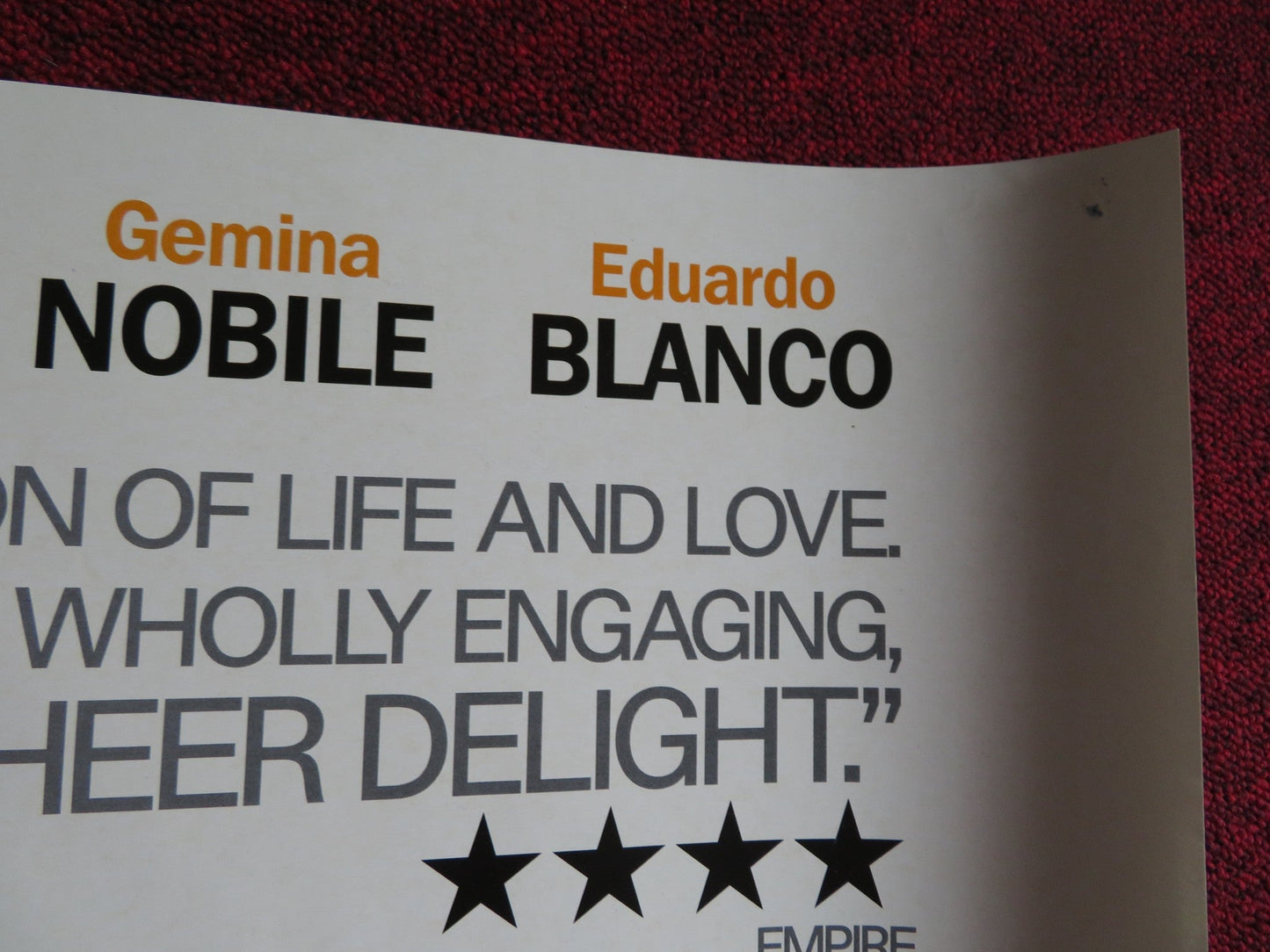 SON OF THE BRIDE UK QUAD (30"x 40") ROLLED POSTER RICARDO DARIN H. ALTERIO 2001 Rendezvous Cinema Movie posters