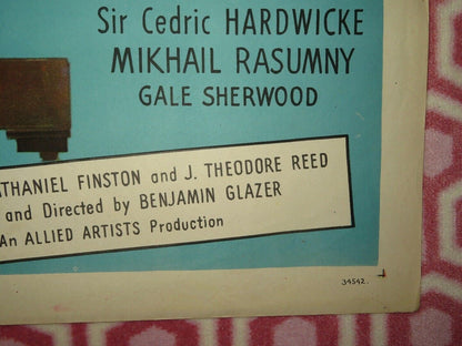 SONG OF MY HEART FOLDED US ONE SHEET POSTER FRANK SUNDSTROM AUDREY LONG 1948 Movie posters